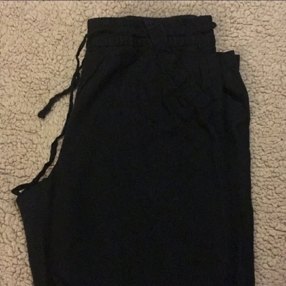 🎀 Maurices Black Wide Leg Linen Palazzo Pants EUC - Picture 6 of 12